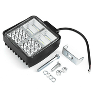 Универсален 162W Лед LED Халоген Фар Работна Лампа 12V - 24V бяла светлина + габаритна оранжева светлина за автомобил офроуд бус ван камион
