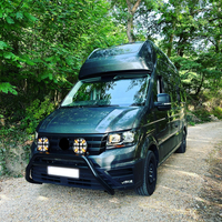 LED Диоден Халоген Фар Бял Оранжев Габарит offroad 4x4 Ø 180 мм 12V 24V 12 Диода за джип камион трактор багер