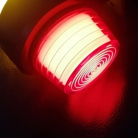 Комплект от 2 броя 12-24V ЛЕД LED Диодни Странични Маркери Рогчета Светлини неон ефект За Камион Ремарке Каравана Кемпер АТВ оранжево-червено 2X MAR949