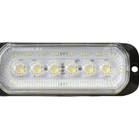 24LED Лед Диоден 12-24V Габарит Маркер Токос + аварийна блиц бяла светлина мигаща за камион бус ван каравана платформа кемпер пътна помощ