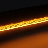 56 cm / 22 Инча 12V - 24V Led Bar Лед Бар Пиано дизайн Диоден Прожектор Супер Мощен Бяла и Оранжева Светлина Габарит Мъгла Блиц Високо Качество Ново Поколение 10900LM