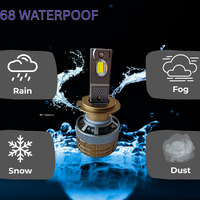 Комплект Smart LED крушки H7 – Два цвята, CSP Dual Color 3500K – 6500K, Bluetooth приложение, CANBUS, 70W, 12–24V