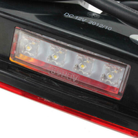 Комплект 2 броя LED Лед Диодни Стопове, 12V, 160мм x 80мм, За Камион, Ремарке, Бус, Каравана, Кемпер, Е-Mark