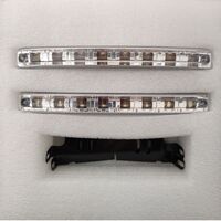 Комплект предни мощни 8 Led лед диодни дневни светлини халогени бели 12V Goodyear Гудиър
