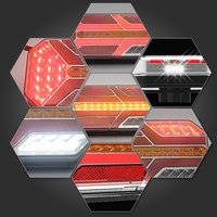 Комплект LED ЛЕД Диодни Стопове, Динамичен Мигач, 7 Функции, 12/24V
