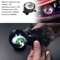 3D LED фарове халогени дяволски очи Devil Eyes с лупи 3 инча 8см 12V с мобилно приложение