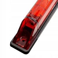 LED Лед Диоден Габарит Маркер Червен 25,5cm 12V - 24V E-Mark E9 от Полша