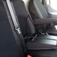 2+1 комплект калъфи / тапицерия - специално ушити за Ford Transit 2013+ - пасват перфектно - с отвор за барчето на двойната седалка - черно