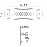 18W LED ЛЕД Диоден Фар Лампа Прожектор Задна Светлина За Вграждане Дневни Светлини