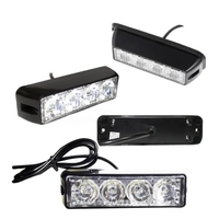 4 LED Аварийна Лампа За Пътна Помощ, Жълта Блиц Светлина, Мигаща