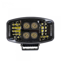 LED ЛЕД 90W Jumbo фар халоген лампа 12V - 24V с DRL parking светлина бяло-жълто за джип камион трактор
