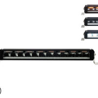 58.5 cm / 23 Инча 12V - 24V Висококачествен Led Bar Лед Бар Диоден Прожектор с бяла DRL габаритна светлина и оранжева аварийна блиц 7800LM