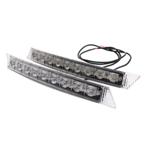 Комплект Извити За Броня Предни Мощни 9 Led Лед Диодни Дневни Светлини 12V 54W