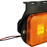 1 брой 24V LED ЛЕД Страничен Оранжев Диоден Маркер Токос Габарит Светлина За Камион Ремарке Платформа Бус Вана Каравана