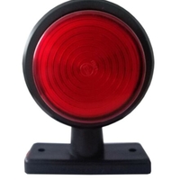 Комплект от 2 броя 12-24V висококачествени ЛЕД LED Диодни Странични Маркери, Рогчета, Светлини За Камион, Ремарке, Каравана, Кемпер АТВ и др., Неон Neon Ефект червено-оранжево