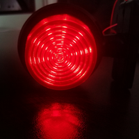 Комплект от 2 броя 12-24V ЛЕД LED Диодни Странични Маркери Рогчета Светлини Опушено Стъкло За Камион Ремарке Каравана Кемпер АТВ оранжево - червено