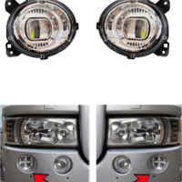 Комплект външни долни LED халогени – допълнителни дълги светлини за SCANIA серия P, G, R, T 2004-2017