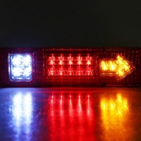 Комплект LED стопове стоп светлина с мигач задна светлина 12v за камион бус ТИР ремарке каравана 29 x 8 cm