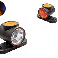 1 брой LED Лед Габарит Рогче12V-24V 3 SMD Диода,Тройна Функция :Червена, Бяла, Жълта Светлина, 3D Светлинен Ефект