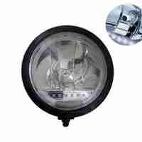 Един 1 Брой Халоген, Фар, Ø 225мм, 12V 24V, Крушка H1 + 6 LED ЛЕД Диода, E-Mark, За Камион, Трактор, Багер, Земеделски Машини и др.