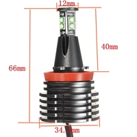 Комплект H8 40W LED Angel Eyes крушки за BMW – CANBUS, бяла светлина