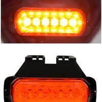LED габарит маркер токос с 24 диода, 2 функции - оранжева светлина + мигач, 12V-24V - за камион бус ван каравана платформа кемпер