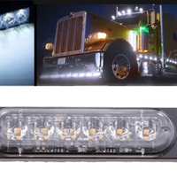 LED Лед Диоден 12-24V Габарит Маркер Токос за камион бус ван каравана платформа кемпер бял 112 x 29mm