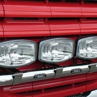 1 Брой Халоген Фар 12V-24V с крушка H7 + 6 ЖЪЛТИ LED габаритни светлини За Камион Трактор Багер Земеделски Машини и др.