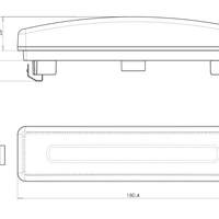 LED Светодиоден Габарит За Сенник На Скания Scania, С Букса, Оранжев, Е-Mark, Ефект Неон, 12V-24V