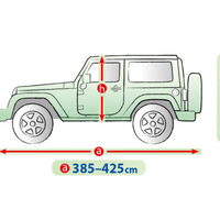 Висококачествено Покривало Kegel за Jeep Wrangler Серия Mobile Garage размер M 385 - 425см х 150 - 160см
