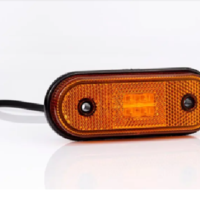 LED ЛЕД Светодиоден Водоустойчив Оранжев Жълт Габарит Маркер Токос Fristom 12 - 24V за камион бус ван пикап ремарке каравана платформа и др. 120mm x 46mm x 18mm