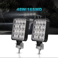 48W Мини ЛЕД LED Диоден Фар Прожектор Дневни Светлини Диодна Лампа 12V 24V