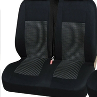 2+1 Лукс Калъфи В Черно За Седалки за Mercedes Sprinter Vito Vw Crafter T5 Ford Transit Peugeot Iveco Премиум Плат