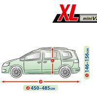Висококачествено Покривало Kegel за Миниван Mini Van Серия Mobile Garage размер XL 450 - 485см х 146 - 156см