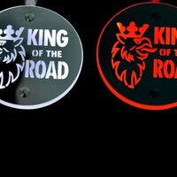 Комплект от 2бр Светодиодни LED Лед Габарити Обеци 24V бяло-червено King