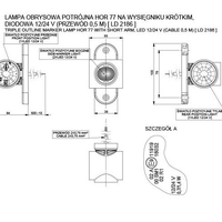 Комплект от 2 броя LED Лед Габарити Тип Рогче HORPOL Три Светлини Бял Жълт Червен Цвят,За Камион Ремарке ТИР Бус 12V/24V