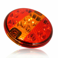 LED Лед Диоден Стоп Тип Хамбургер, Slim, Ø14cm, 12V-24V, За Камион, Ремарке, Бус , Каравана, Кемпер