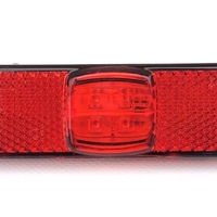 LED ЛЕД Светодиоден Червен Водоустойчив Габарит Маркер Fristom Е-Mark 12V-24V 130mm x 32mm x 14.5mm