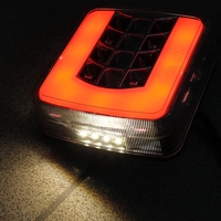 Комплект Стопове Задни Свeтлини С Крушка 12v Подходящи За Бус Камион Ремарке Караванa Платформа Със Сертификат E4