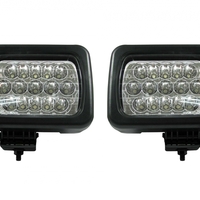 Комплект LED фарове - къси / дълги светлини, мигач, рефлектор - подходящ за трактор, комбайн, багер и др - 16 диода
