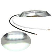 LED Габарит, Маркер, 5 цвята, 4 диода, Хромирана рамка - 12-24V - за автомобил, бус, камион, ремарке и др.