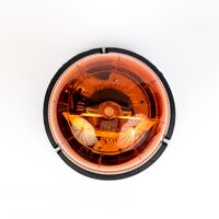 Въртяща Сигнална Аварийна Оранжева Лампа Маяк с Крушка 24V, Ø 148mm
