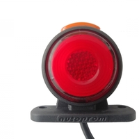 1 брой LED ЛЕД светодиоднен габарит, токос, рогче 24V с три светлини бяла,жълта,червена Неон Ефект за ремаркета, платформи, камиони и др.