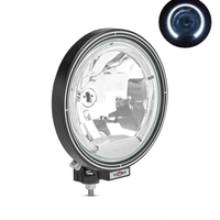 23см Кръгъл халогенен фар светлини за мъгла с насочена светлина + LED Angel Eye ЛЕД Функция Ангелски Очи 12/24V Бяла светлина Бял