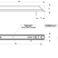 LED Лед Трети Стоп, Маркер, Габарит, 24см, 12V - 24V, 9 Диода,Червена Светлина, Е-Mark