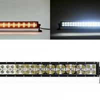 54 См Led Bar Лед Диоден Бар Прожектор Бяла и Оранжева, Жълта Светлина, Блиц, Флаш, CROSS DRL 120W 12V 24V