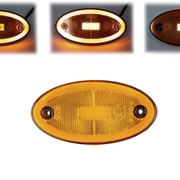 LED Светодиоден Габарит, 116mm x 60mm, Оранжев, Жълт, Неон Ефект, Три Функции,12V-24V