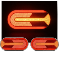 Комплект LED ЛЕД Диодни Стопове, Динамичен Мигач, 4 Функции, 12/24V