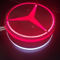 Комплект от 2бр Светодиодни LED Лед Габарити Обеци 24V бяло-червено Mer