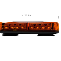 12V 24V Лед Led Диодна Мощна Аварийна Сигнална Лампа Буркан с Магнит 15 режима Оранжево Стъкло За Пътна Помощ Платформа Снегорин и др.
